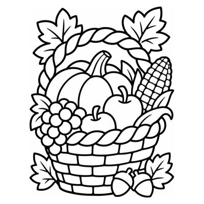 Thanksgiving harvest basket