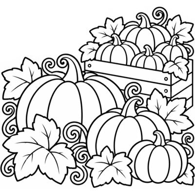Thanksgiving pumpkin harvest
